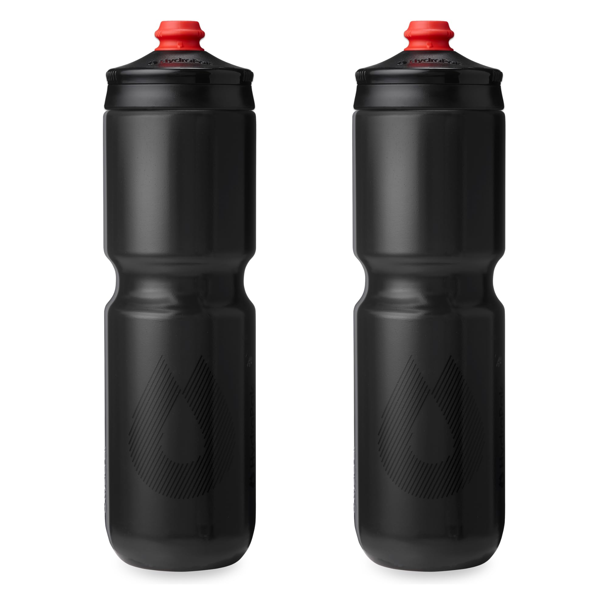 HydraPak Breakaway Surge Lightweight Bike Water Bottle 2-Pack (20oz, 25oz, 30oz) - High Flow, Cycling & Sports Squeeze Bottle