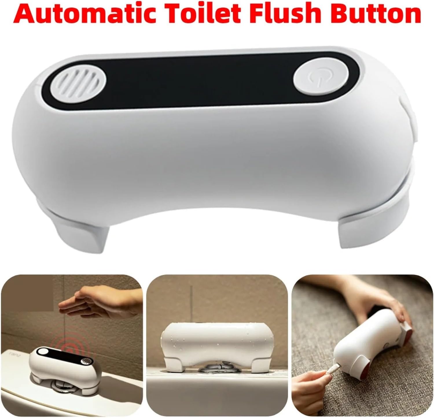Manual Urinal Flushometer Automatic Toilet Flush Button Infrared Sensor Touchless Flusher Remove Odor