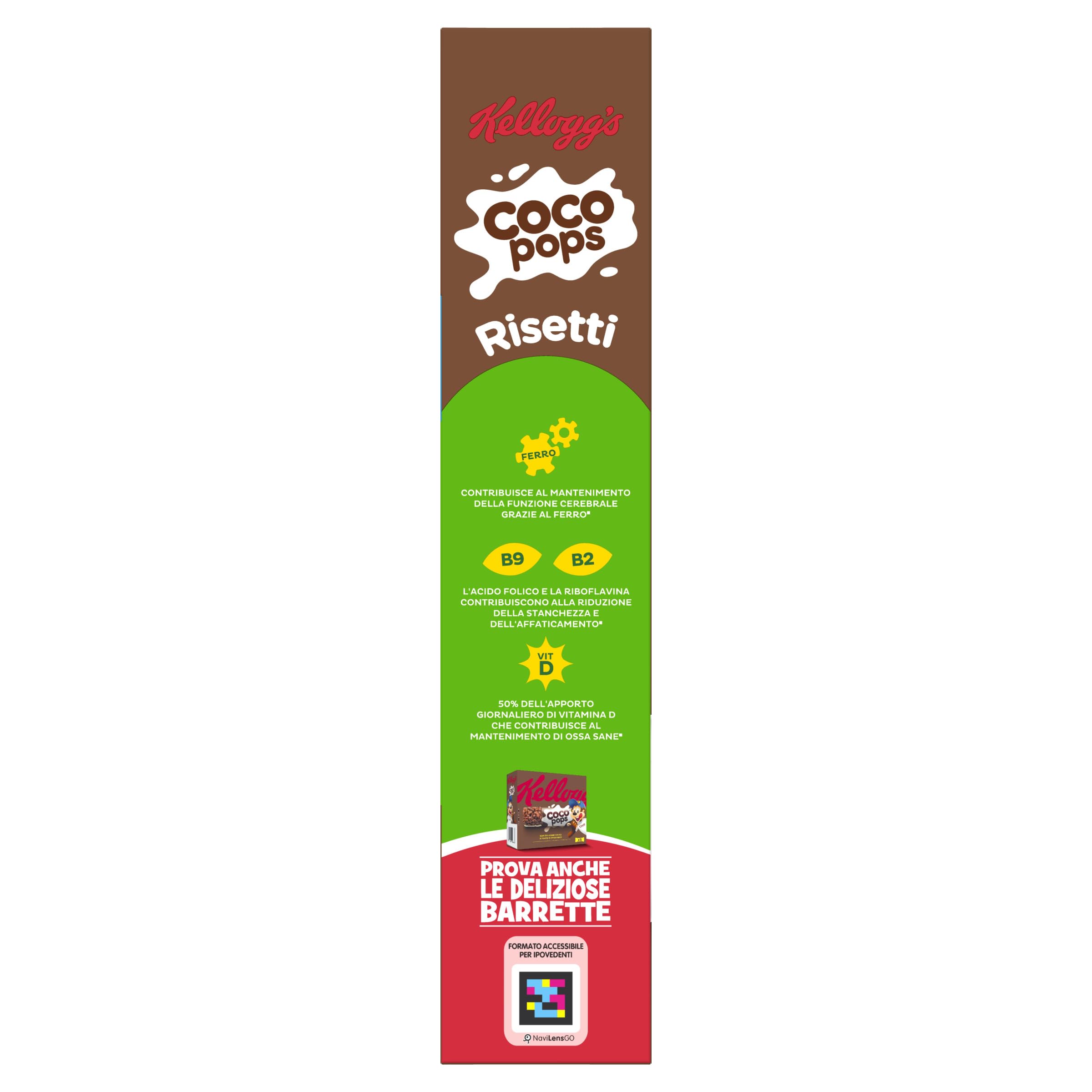 Kellogg's Coco Pops | Risetti al Cioccolato | Delizioso Riso Soffiato con Cacao | Confezione Singola da 400g (1 x 400g) - 5