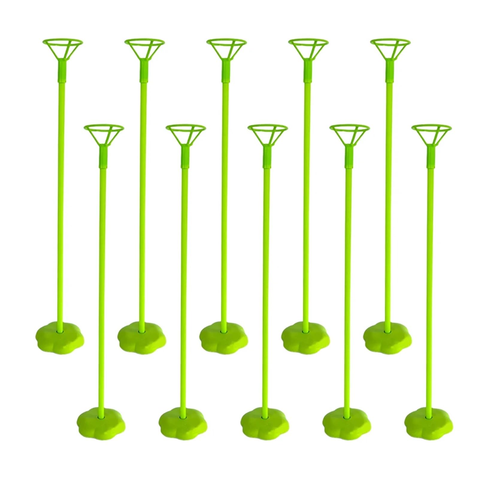 Ballonstabständer 30-teiliges Ballonständer-Tisch-Ballonständer-Set – mit Sockel und Ballonstange(Green)