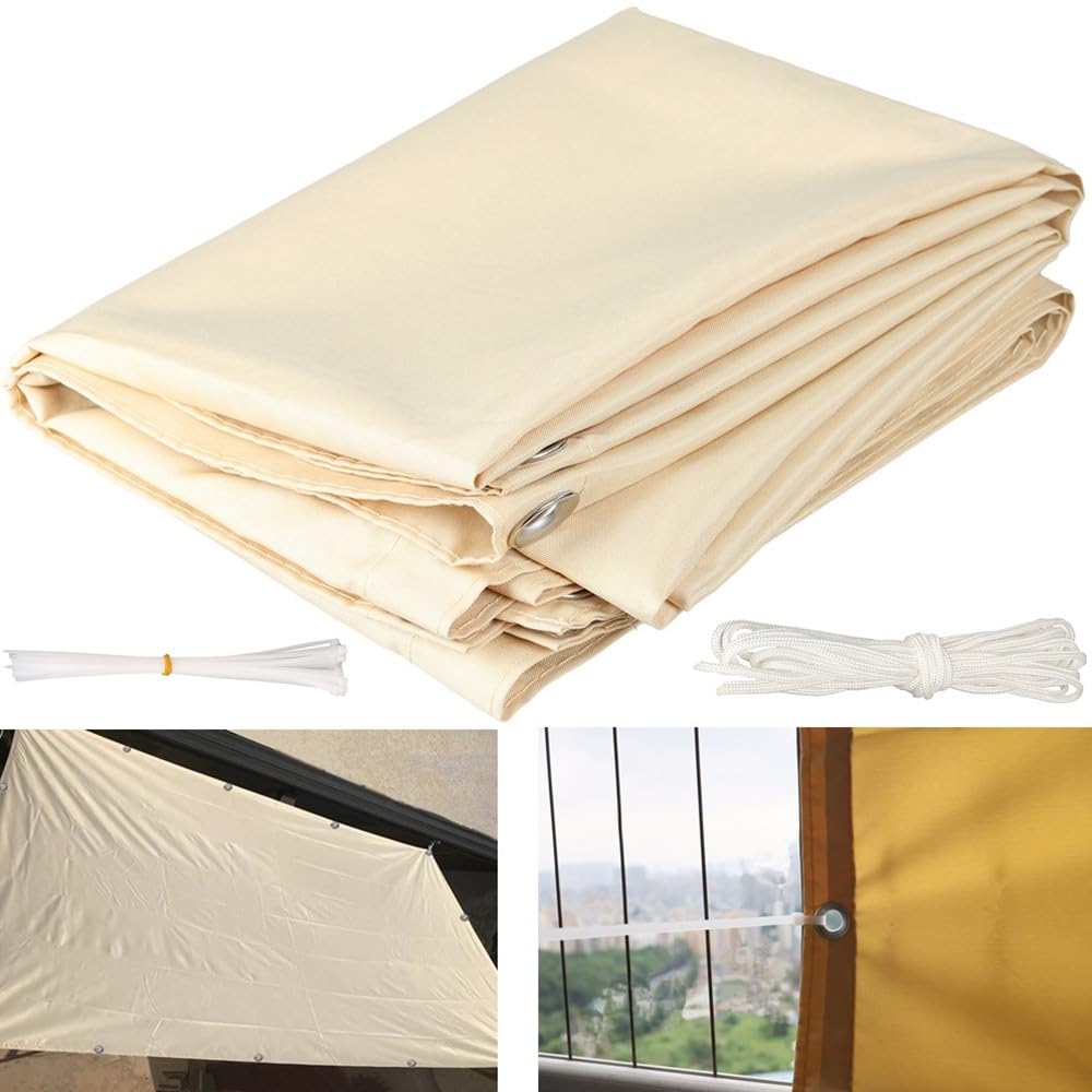 Sonnensegel 3x6 Wasserdicht, Sonnensegel Rechteckig mit Ösen 3x6M Multi Farbe und Größe Sonnensegel Balkon UV Schutz Sonnenschutz für 