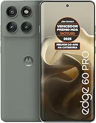 Smartphone Motorola Edge 60 PRO 5G - 512GB 24GB (12GB RAM+12GB Ram Boost) Tela Quad-Curve moto AI 50MP Sony Camera ultrarresistencia militar IP68 + IP69 - Cinza