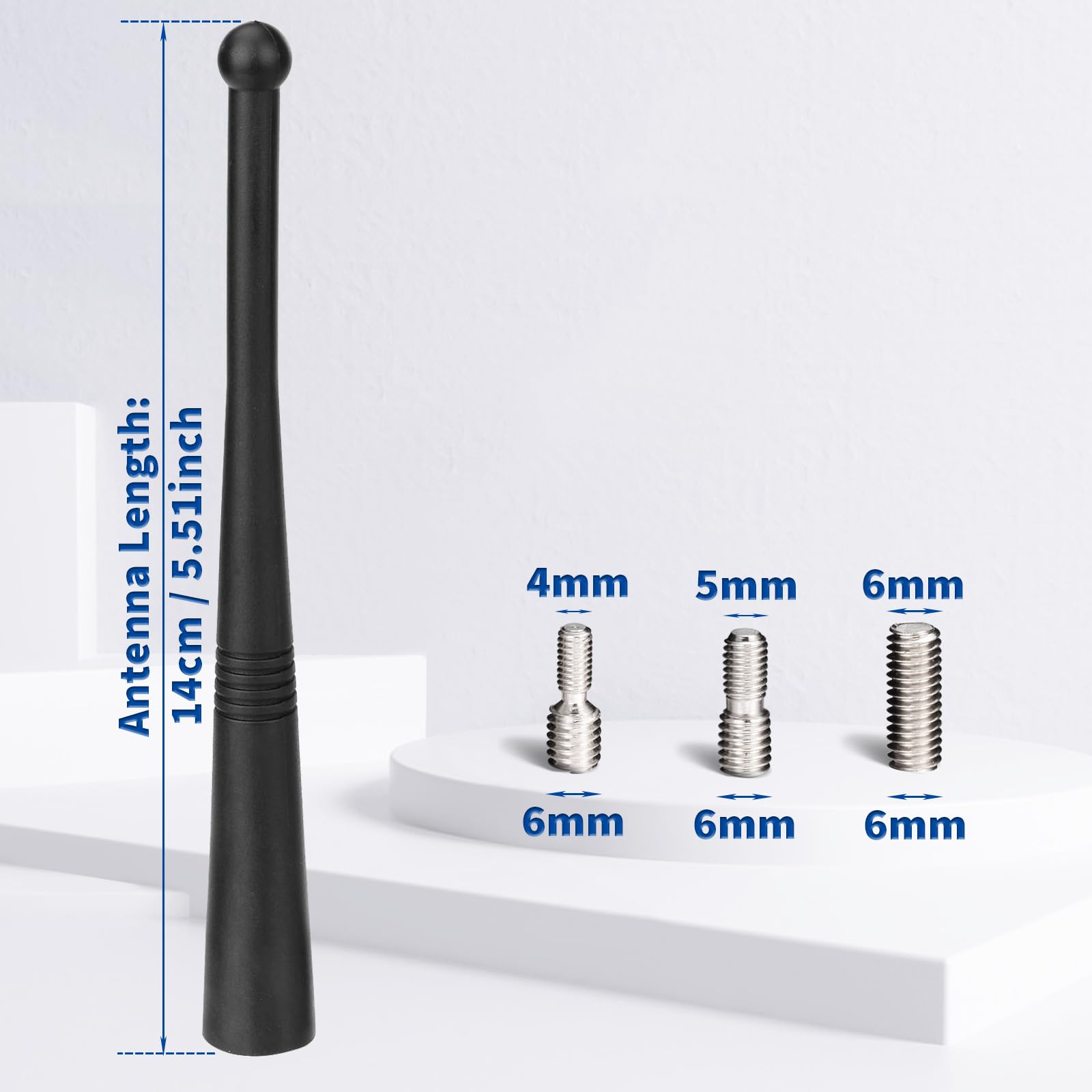 Antenna Auto Corta 18cm Universale - Ricezione Potenziata Per DAB, FM E AM - Foto 3