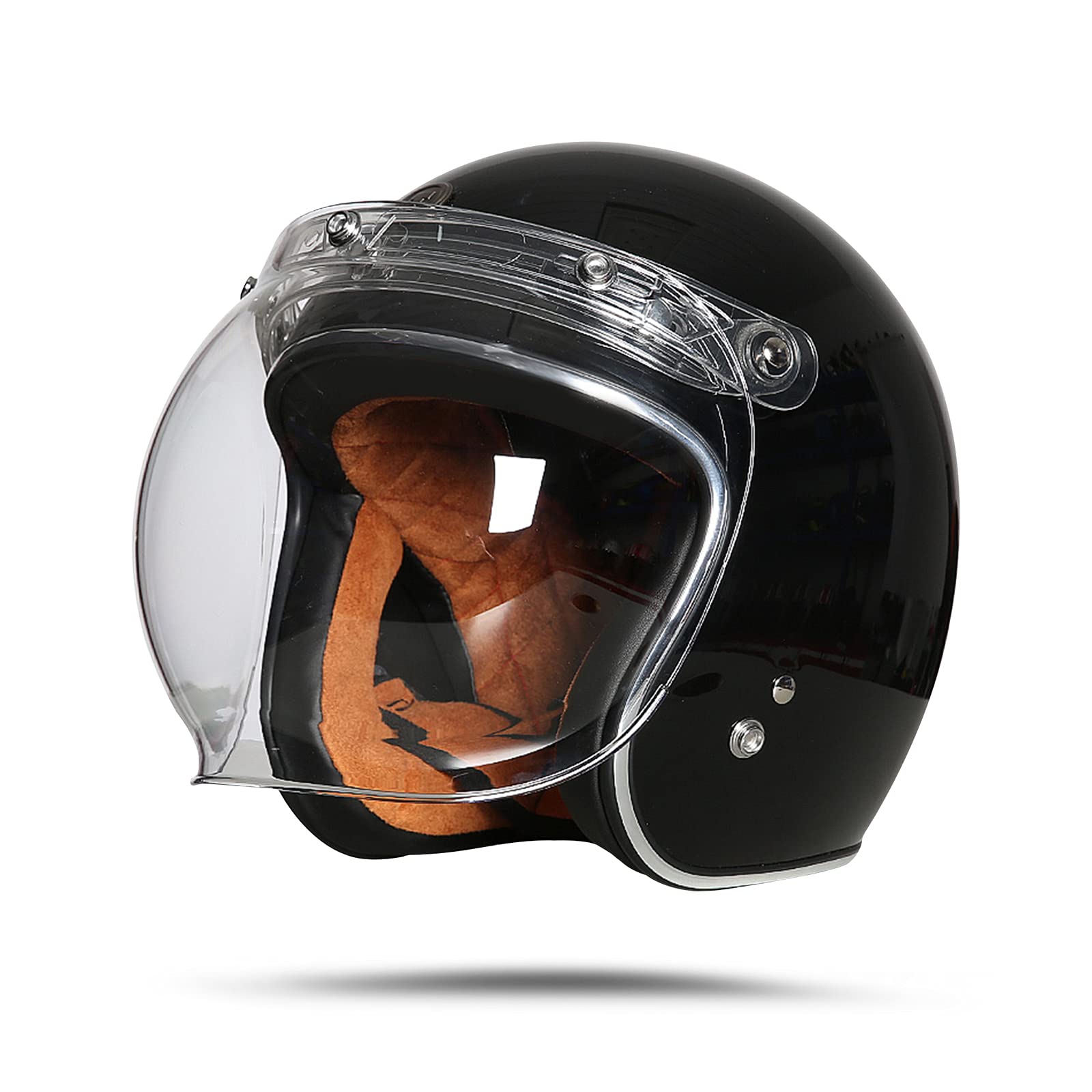 Casco De Moto Jet Abierto Dot/Ece Homologado, Casco De Patinete Eléctrico, Casco Moto De Scooter, Cabeza Anticolisión De Casco para Mujer Hombre Adultos con Visera