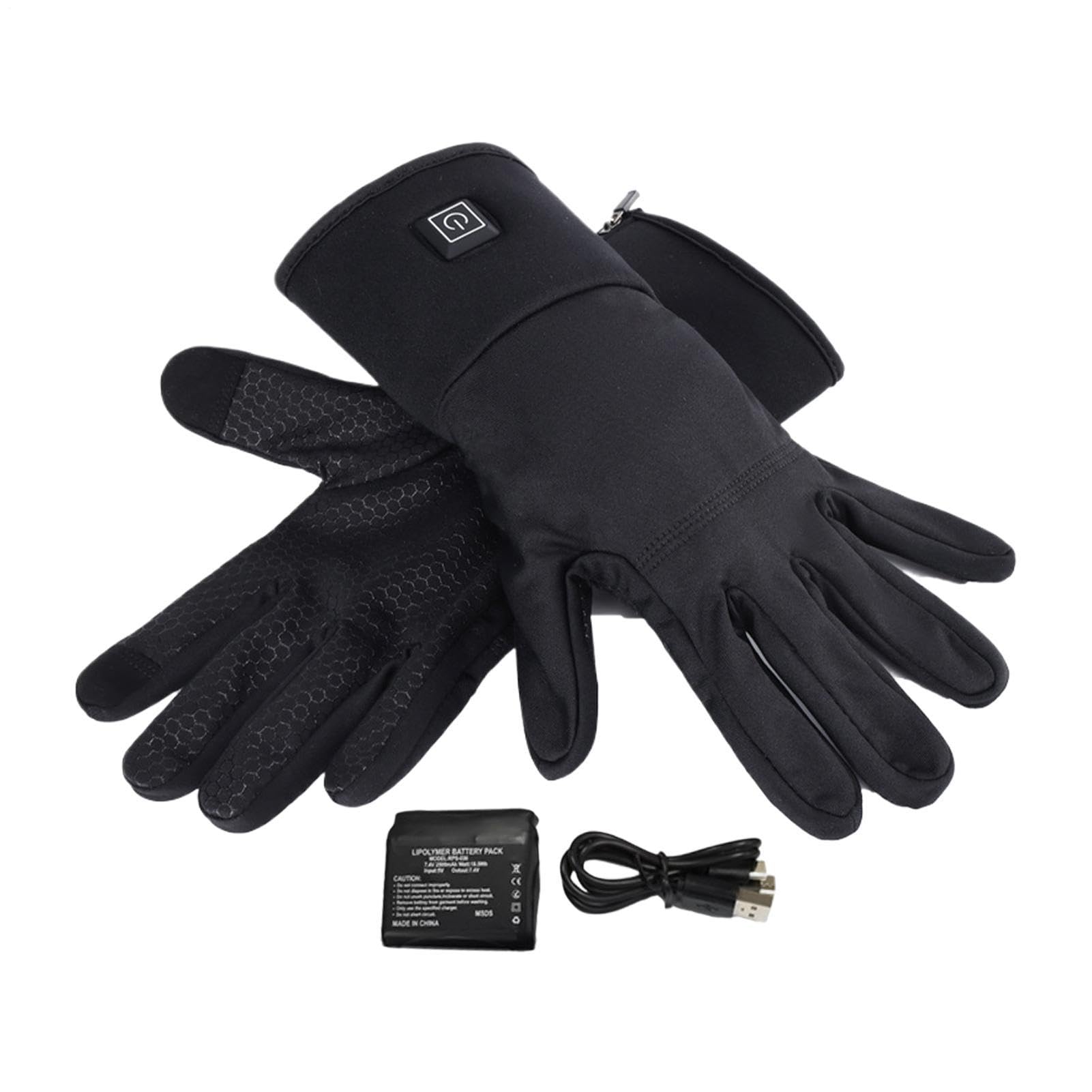 Forros de Guantes Calentados 2500mah Recargable Calentador de Manos