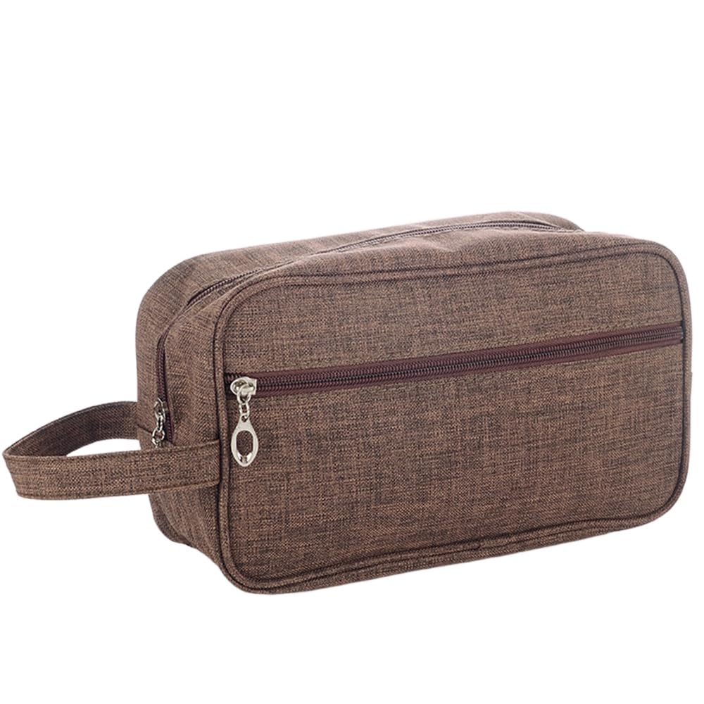 Trawila Travel Toiletry Bag for Women and Men, Makeup bag Organizer for Cosmetics Toiletries Brushes Tools, Foldable, Water-resistant,With Divider and