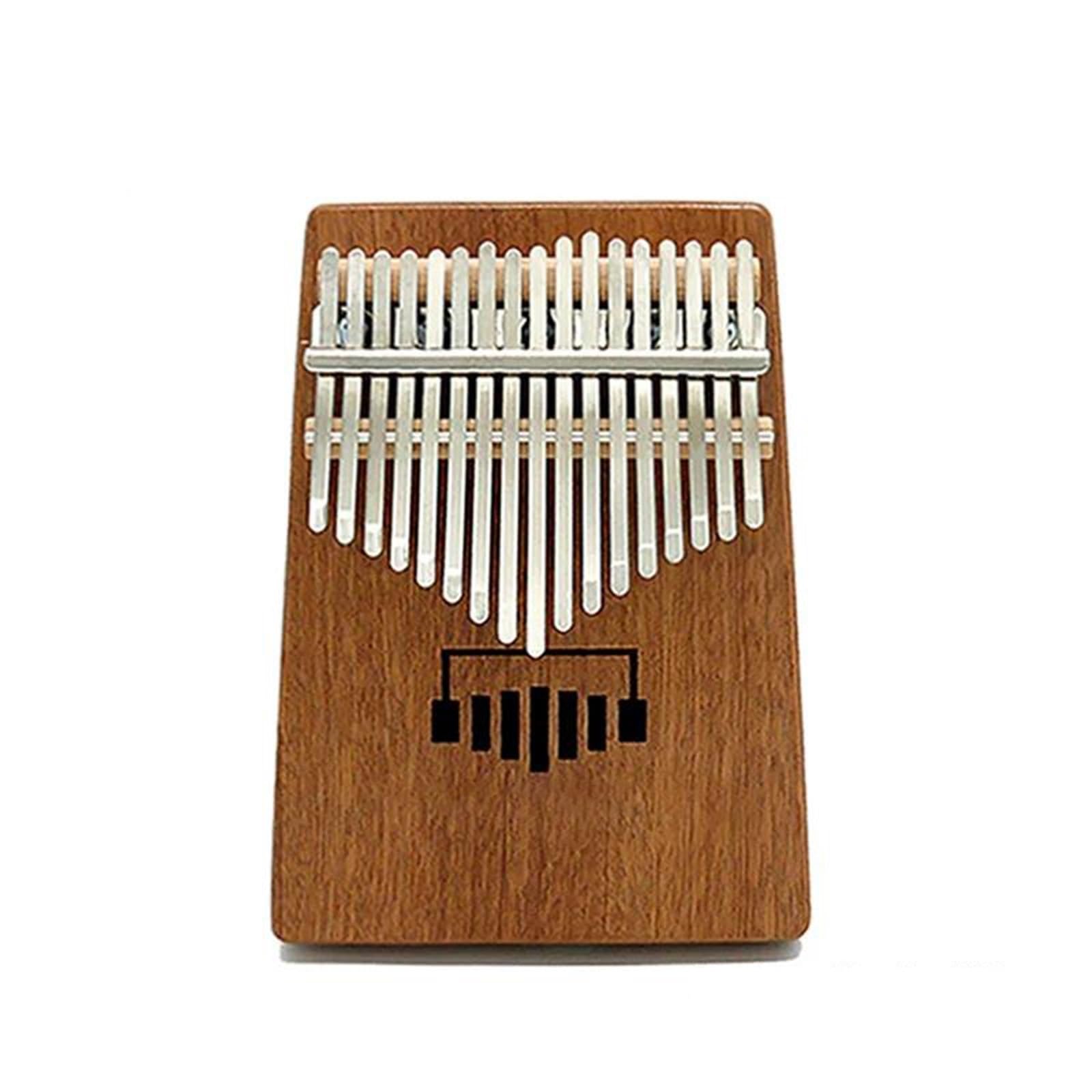 Kalimba Kalimba Cuerpo Acústico 17 Teclas Caja Kalimba De Madera Sapele Y Partituras Con Orificio De Sonido