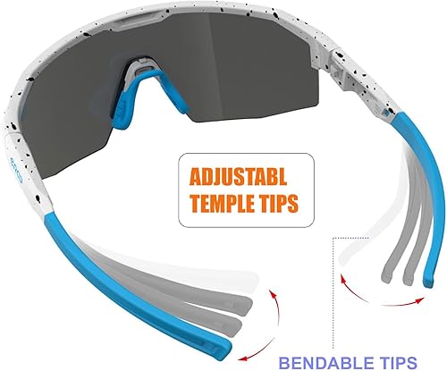 Miniatura 4 de EAZYRUN Activa tu vida! Pequeños lentes de sol polarizados de béisbol para jóvenes, correr, ciclismo, deportes al aire libre.