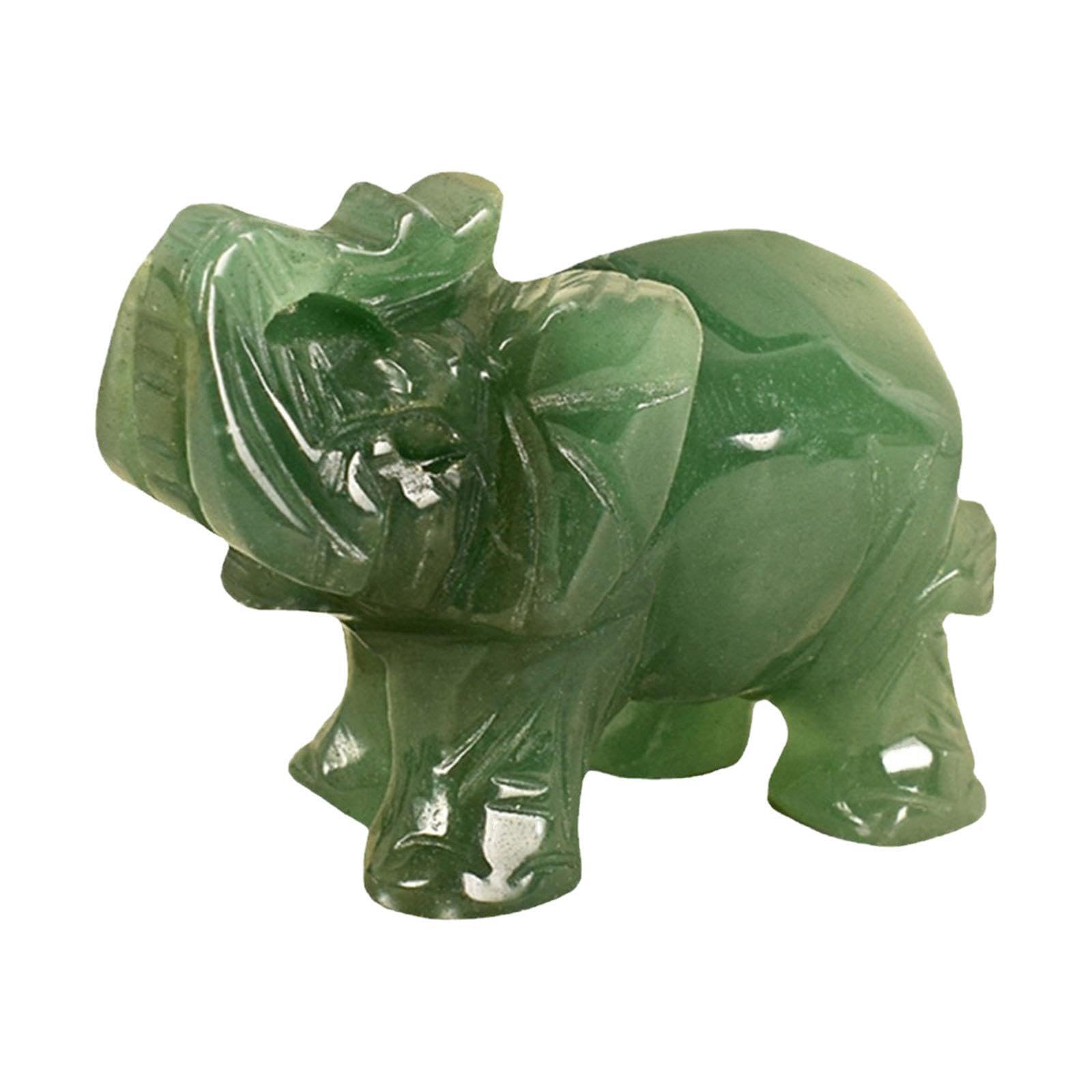 AMSLSIU Good Fortune Miniature Elephant Sculpture Decorative Figurine Gift