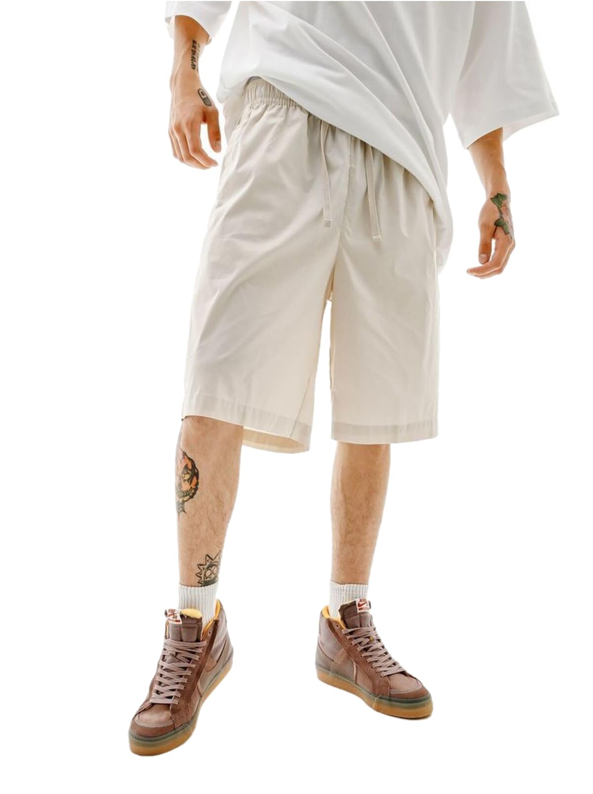 NikeMens Club Logo Oversized Woven Shorts