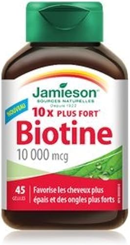 Jamieson Biotina 10,000 mcg, 45 cápsulas blandas
