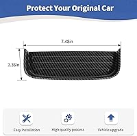 Vista 6 de RT-TCZ para Mustang Bandeja de Fibra de Carbono Accesorios Interiores, Organizador de Almacenamiento de Palanca de Cambios Recorte para Ford Mustang