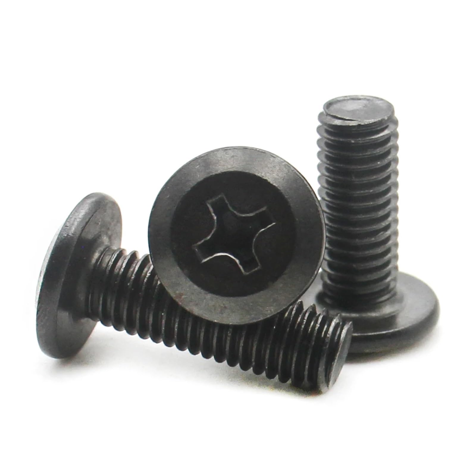 ZHGUIMING Tornillos de cabeza plana empotrados en cruz acero al carbono negro M4 M5 M6 M8, pernos avellanados for muebles, sujetadores gabinete grande(M6x55mm -20pcs)