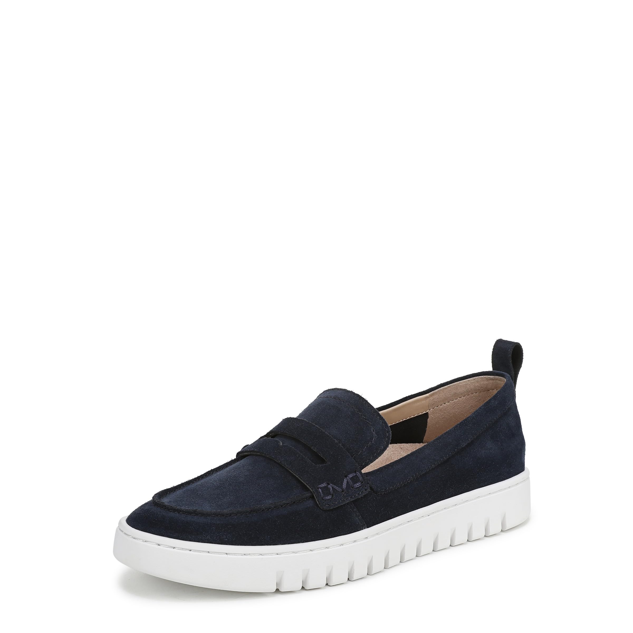 Vionic Womens Uptown Loafer Medium Fit UK 3.5, Navy & White Suede
