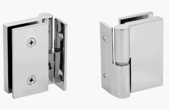 C.R. LAURENCE GH037RPS CRL Polished Stainless Single Acting Right Hand Wall-to-Glass Gate Hinge