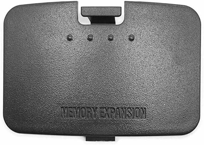 Memory Cover Jumper Pak Expansion Pak Replacement for Nintend N64 Lid Flap Cover Black Color