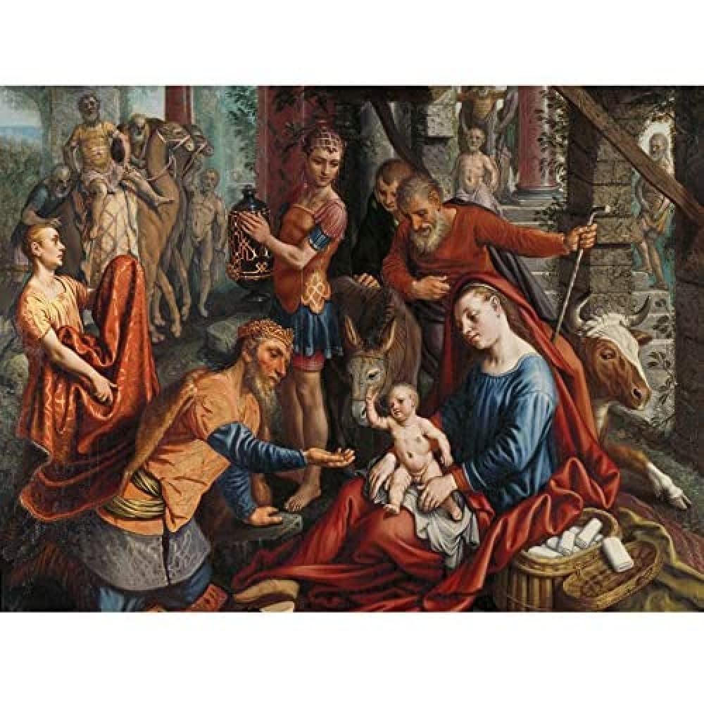 Artery8 Pieter Aertsen The Adoration Of The Magi Aertsen Art Print Canvas Premium Wall Decor Poster Mural