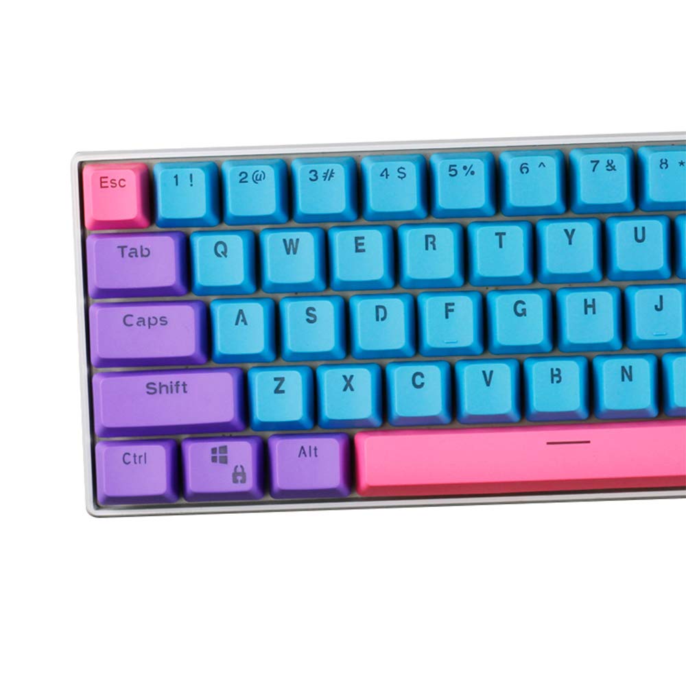 XZZTX Teclado 60% 61 Teclas ANSI Layout OEM Perfil PBT Brilhante