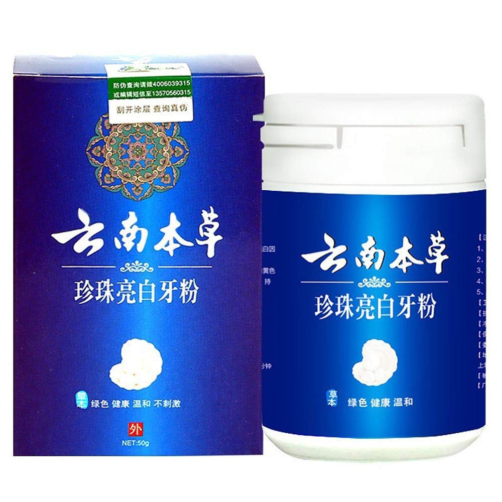 50g Magic Natural Teeth Whitening Powder Pearl Tooth Powder Teeth Dental Hygiene-kadola Oral Denture Care Adhesives/Baths/Brushes/Cleansers/Repair Kits,White