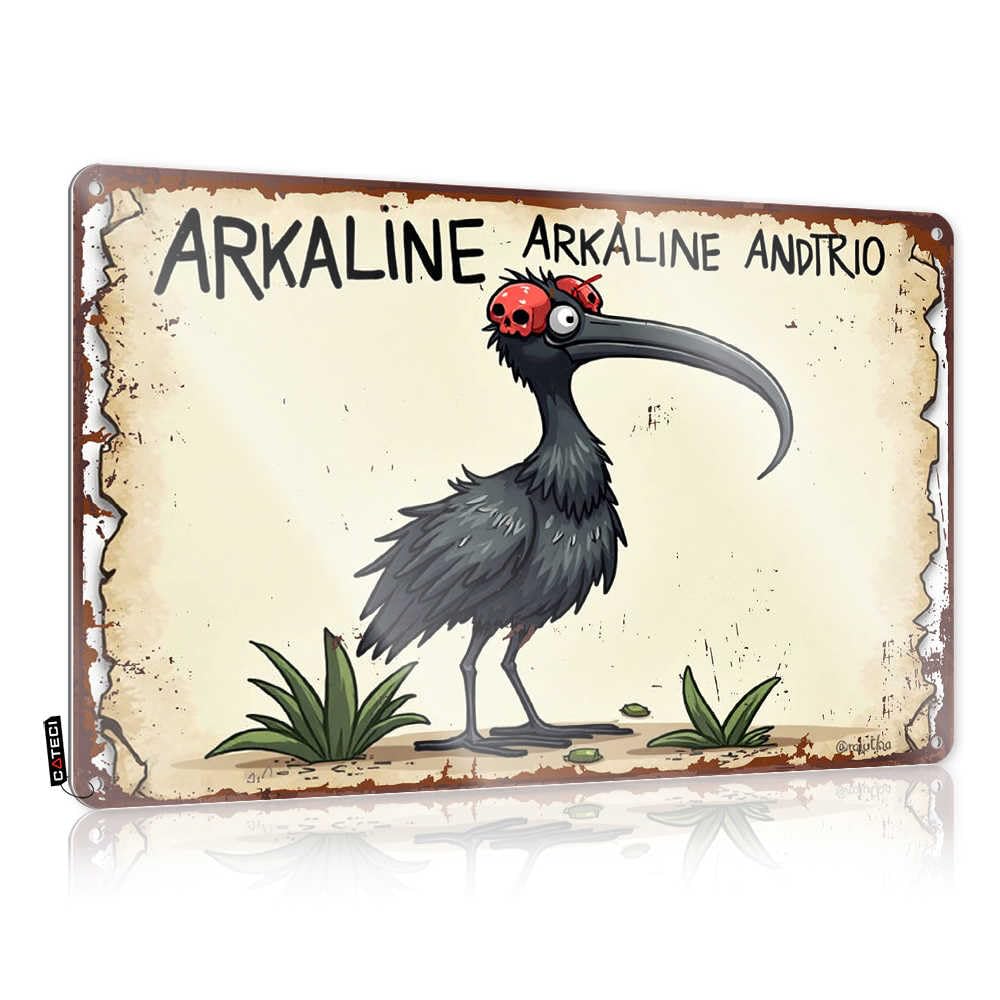 Fzfn Colour Beer Accessories Haves Funny Vintage Signs | Arkalian Arkanine Andrio: A Mysterious Avian Enigma Chic Decorative Wall Art Ready To Hang For Classroom(20X30cm)