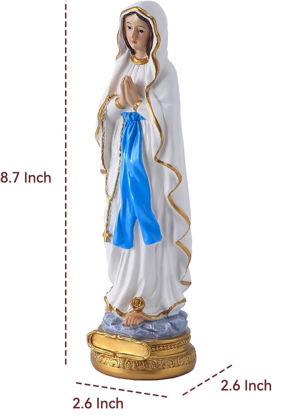 Amazon.co.jp: Muyankissu 聖母マリア像 8.7インチ 祝福された母像