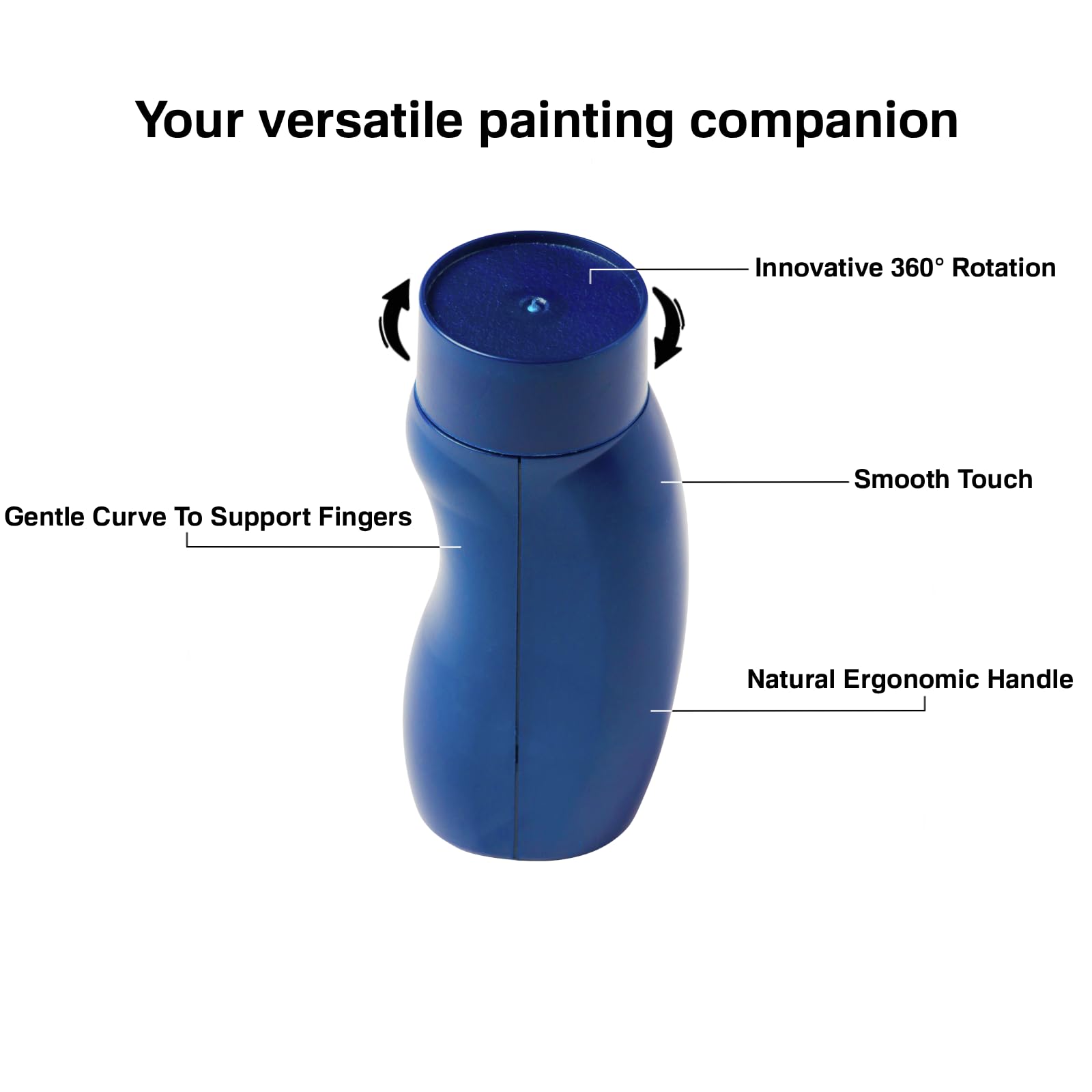 Redgrassgames RGG 360 V2 - Manico per pittura in miniatura, colore: blu magnetico