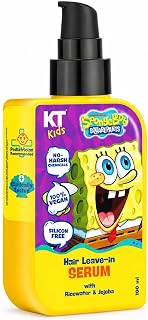 KT Kids Hair Serum for 3-12 Years | Pediatrician Approved | Rice Water & Jojoba Oil | Non-Sticky, Removes Frizz, Smooths H... Price In India