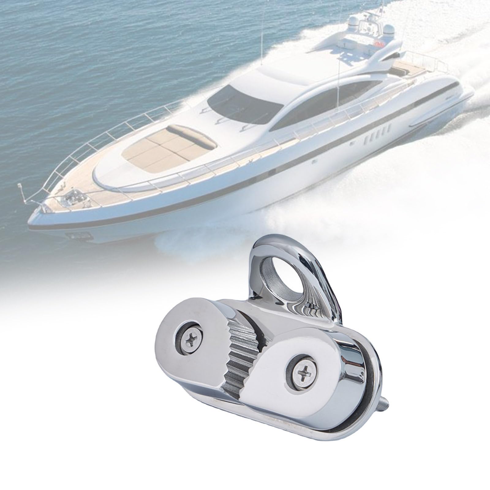 Tacchetti hardware per barche per corde da 6-15 mm in acciaio inox anelli leader Fairlead Barche a vela Pilates Attrezzature Hardware Anelli leader Passacavo per barche a vela Canoa Gommone