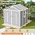 UDPATIO Resin Storage Shed 8 x 6 FT Plastic Outdoor Shed with Lockable Door