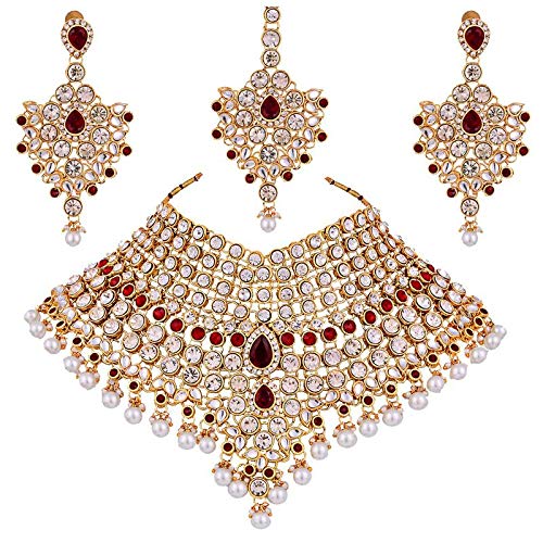 I Jewels Traditional Gold Plated Kundan Bridal Dulhan Jewellery Set for Women (IJ021M) (B07Z1TT6LT) Amazon Price History, Amazon Price Tracker