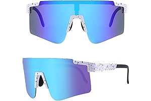 Oversized Sky Glasses for UV Protection and Enhanced Sporting Experiences