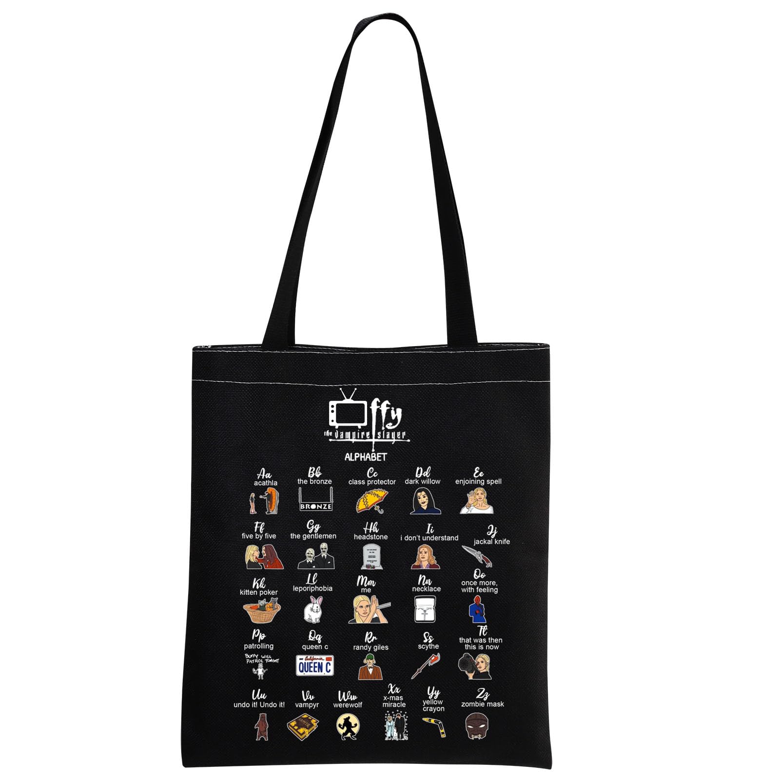MNIGIU BTVS Tv Show Inspired Gift Buffy Vampire Gift Vampire Tote Bag BTVS Merchandise