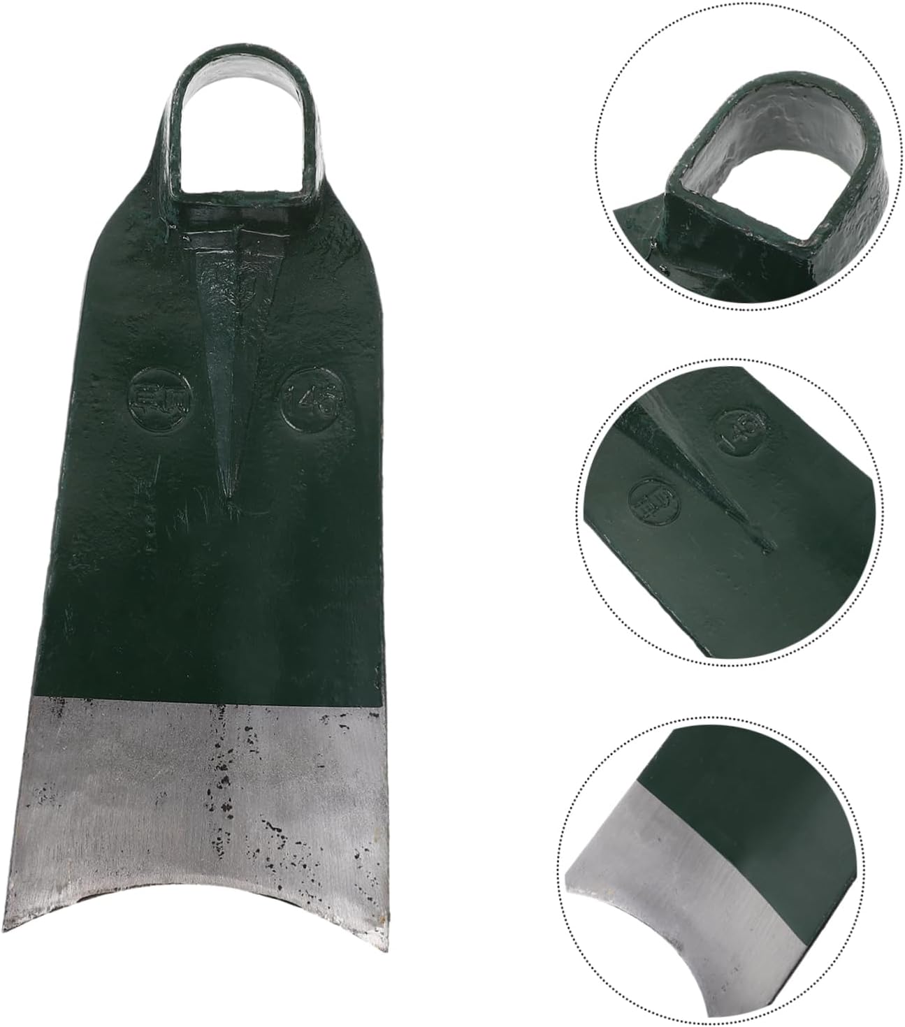 Durable Stainless Steel Hoe Head Sturdy Gardening Tool for Digging Loosening Soil and Bonsai Transplanting Lightweight and Efficient for Home Flower Planting and Weeding