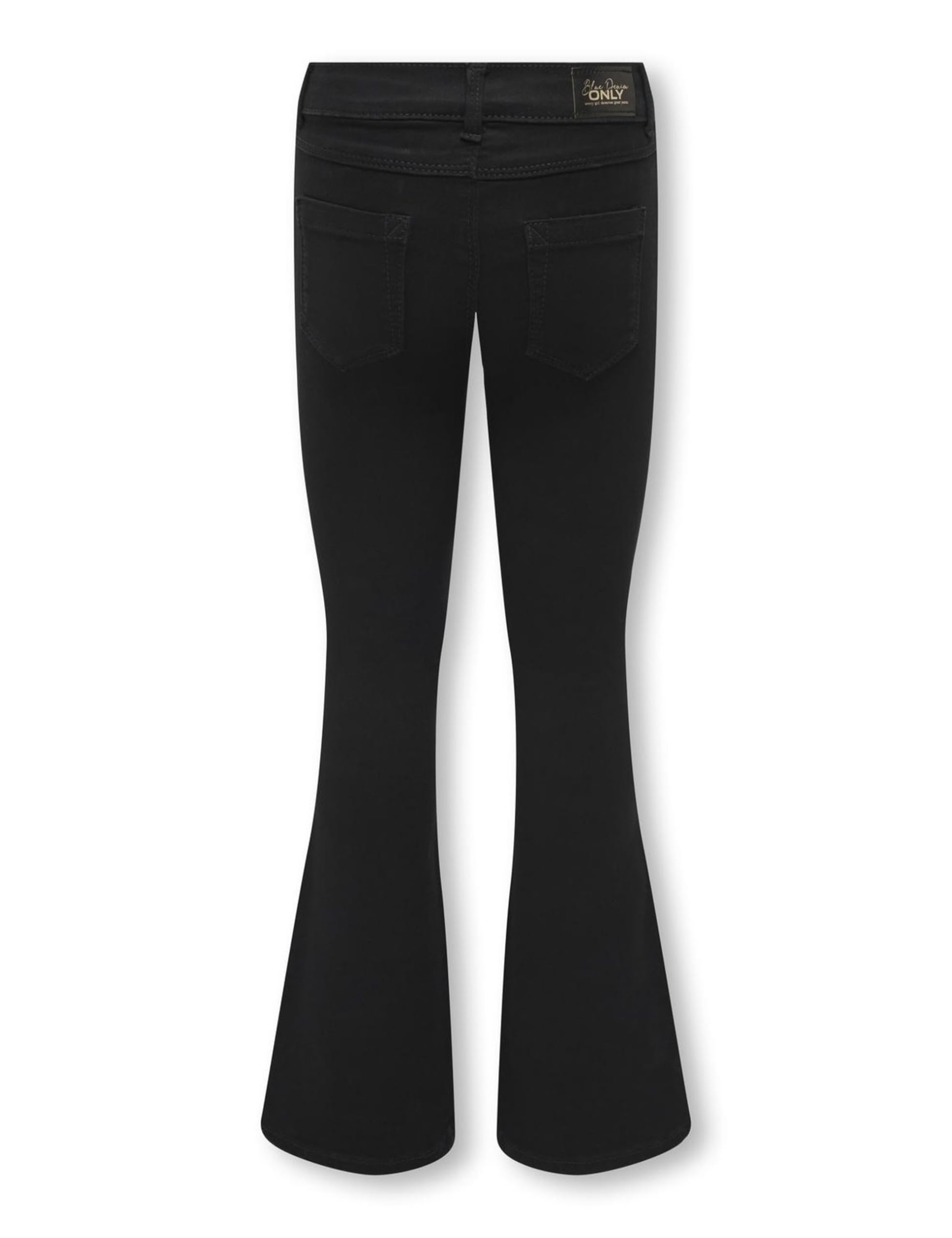 Only KIDS KOGROYAL Life REG Flared PIM600 Noos Baggy, Jean Noir, 140 cm Fille