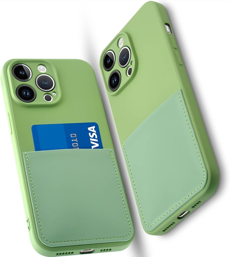 Amazon.com: OBHEI Silicone Wallet Phone Case for iPhone 13 Pro Max