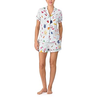 Kate Spade New York Short Sleeve Knit Shorty Pj Set Women