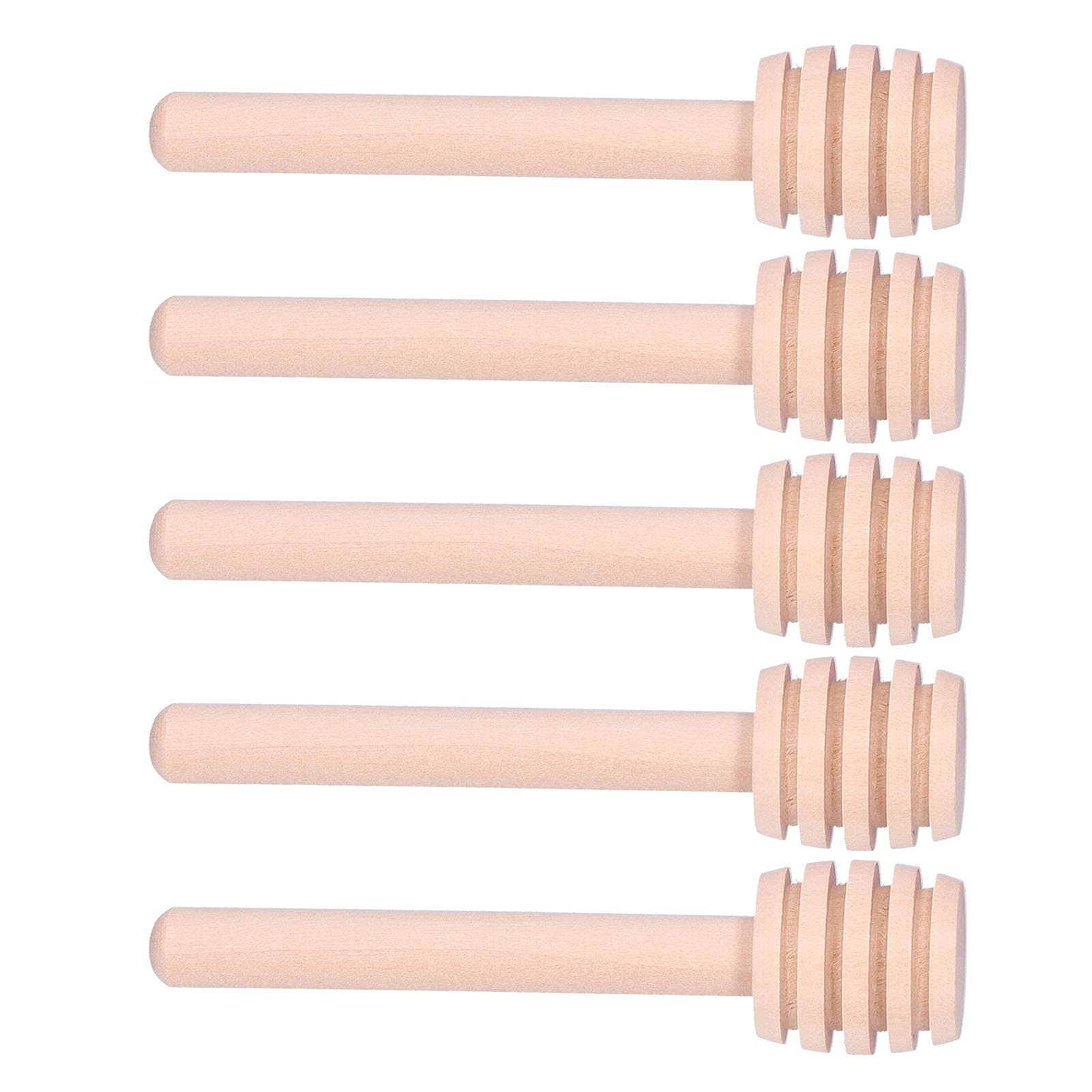Wood Honey Dipper Stirrer 50PCS 8CM Drizzler Wand for Honey, Syrup, Jam, Viscous Liquid Dispensing Tool, for Homemade Honey Gifts