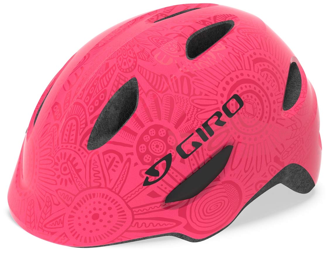 GiroScamp MIPS Youth Recreational Cycling Helmet Bright Pink/Pearl  (2022), Small (49-53 cm)