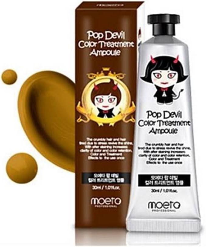 MOETA Pop Devil Hair Dye And Treatment Ampoule, 05 Caramel Brown
