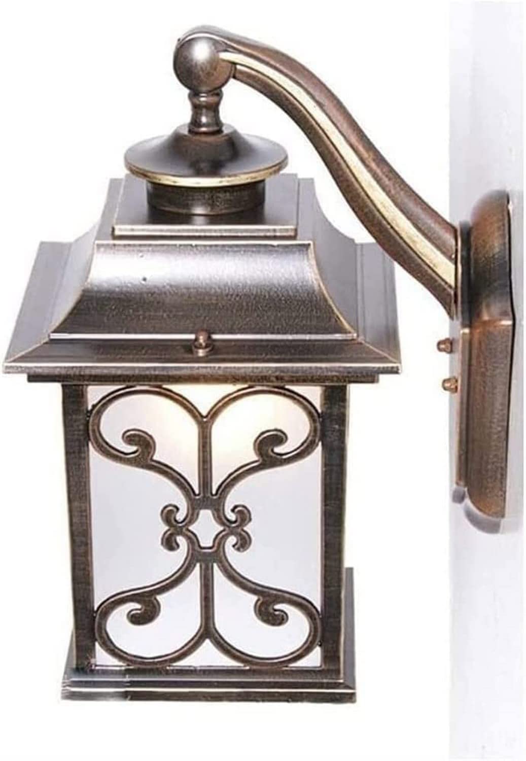 VDOQTLJT Pendant Lighting Ceiling Wall Light European Style Waterproof Outdoor Sconce Glass Lantern Victoria Patio Balcony Garden Villa Lamp Aluminum Metal Antique Antirust Decor Lam