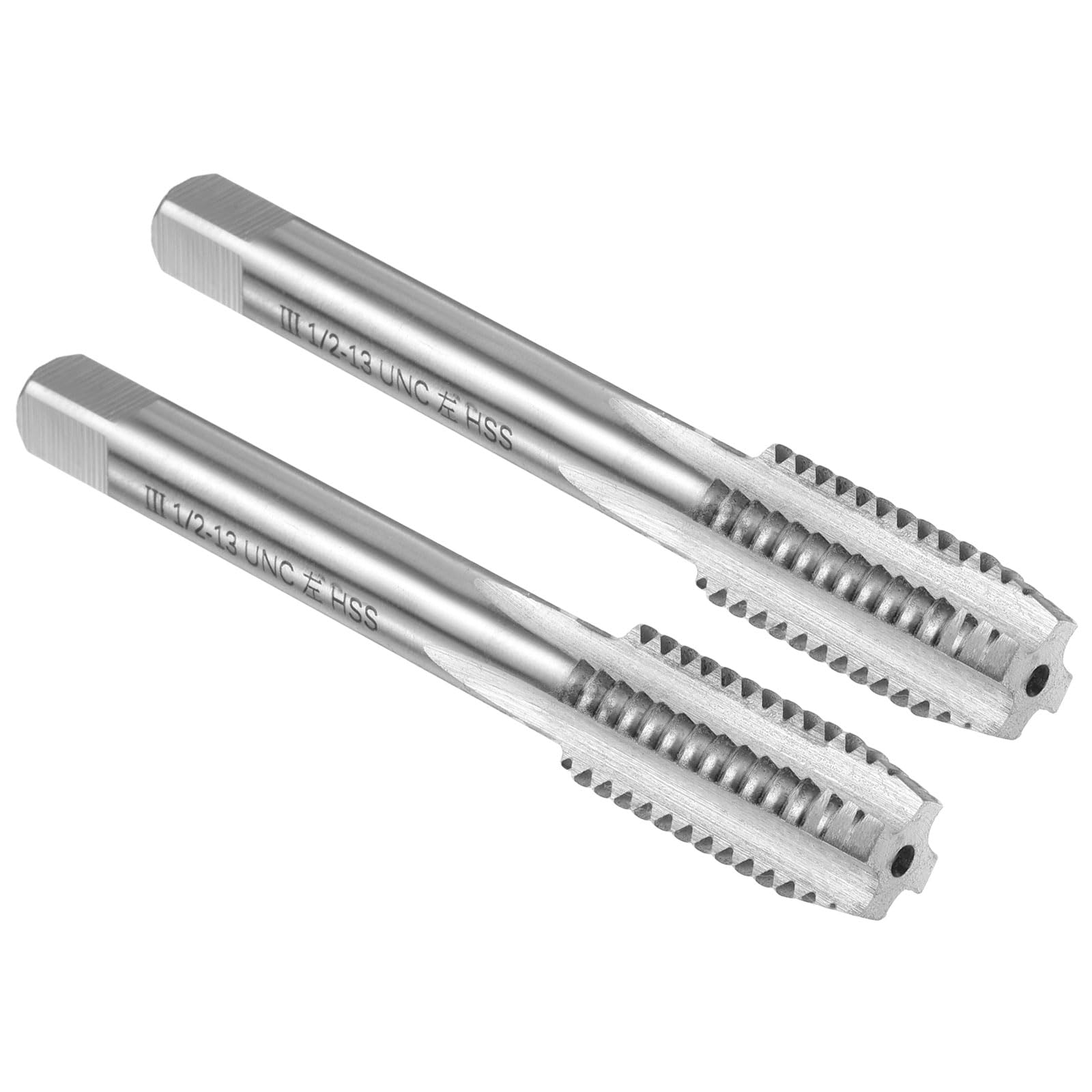 Tarauds manuels 1/2-13 UNC filet gauche HSS6542 pour un filetage de précision sans blocage