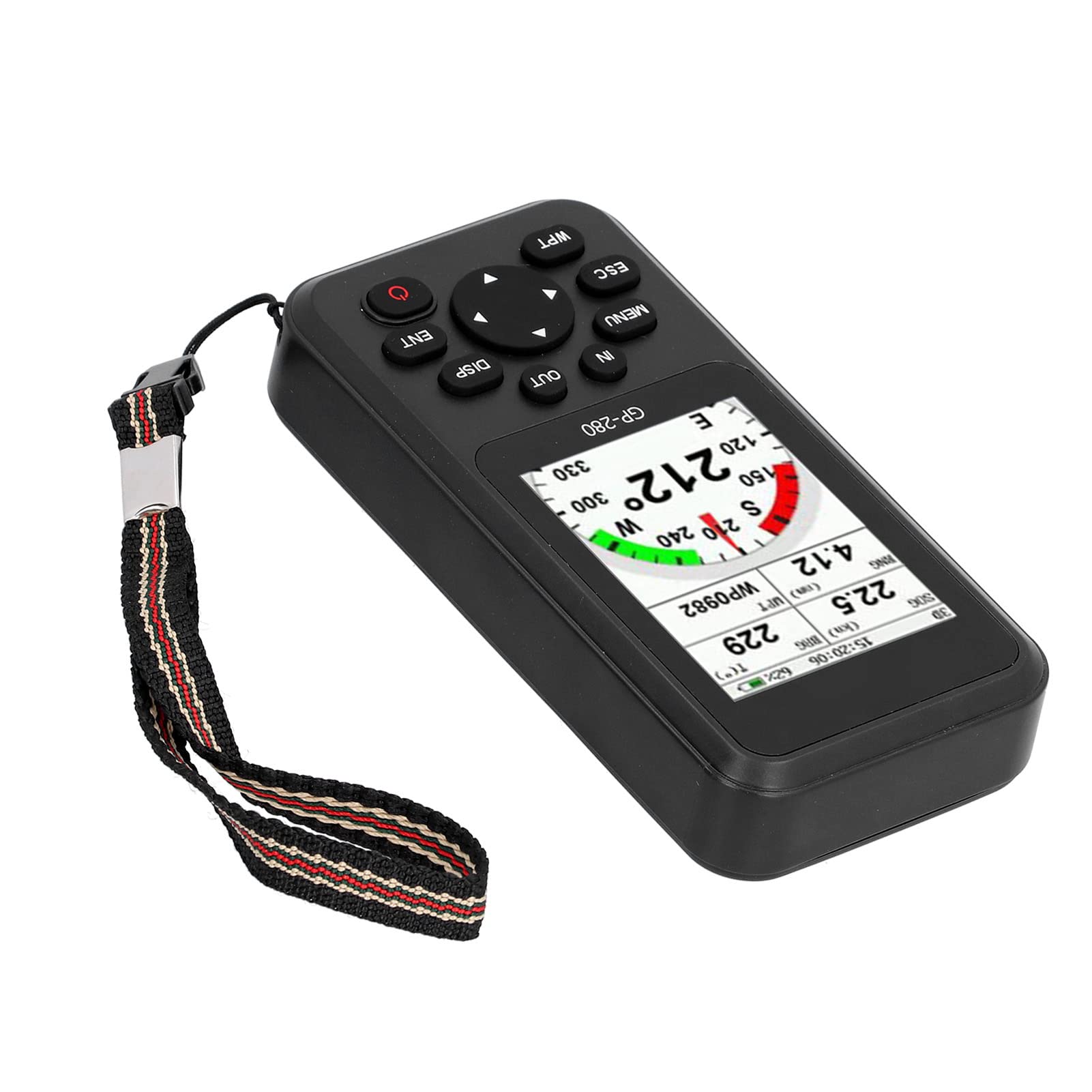 Handheld Navigator GPS, Lokalizator wysokości szerokości szerokości do eksploracji na zewnątrz, przenośny urządzenie śledzące GPS, urządzenie nawigacyjne turystyczne (Czarny)