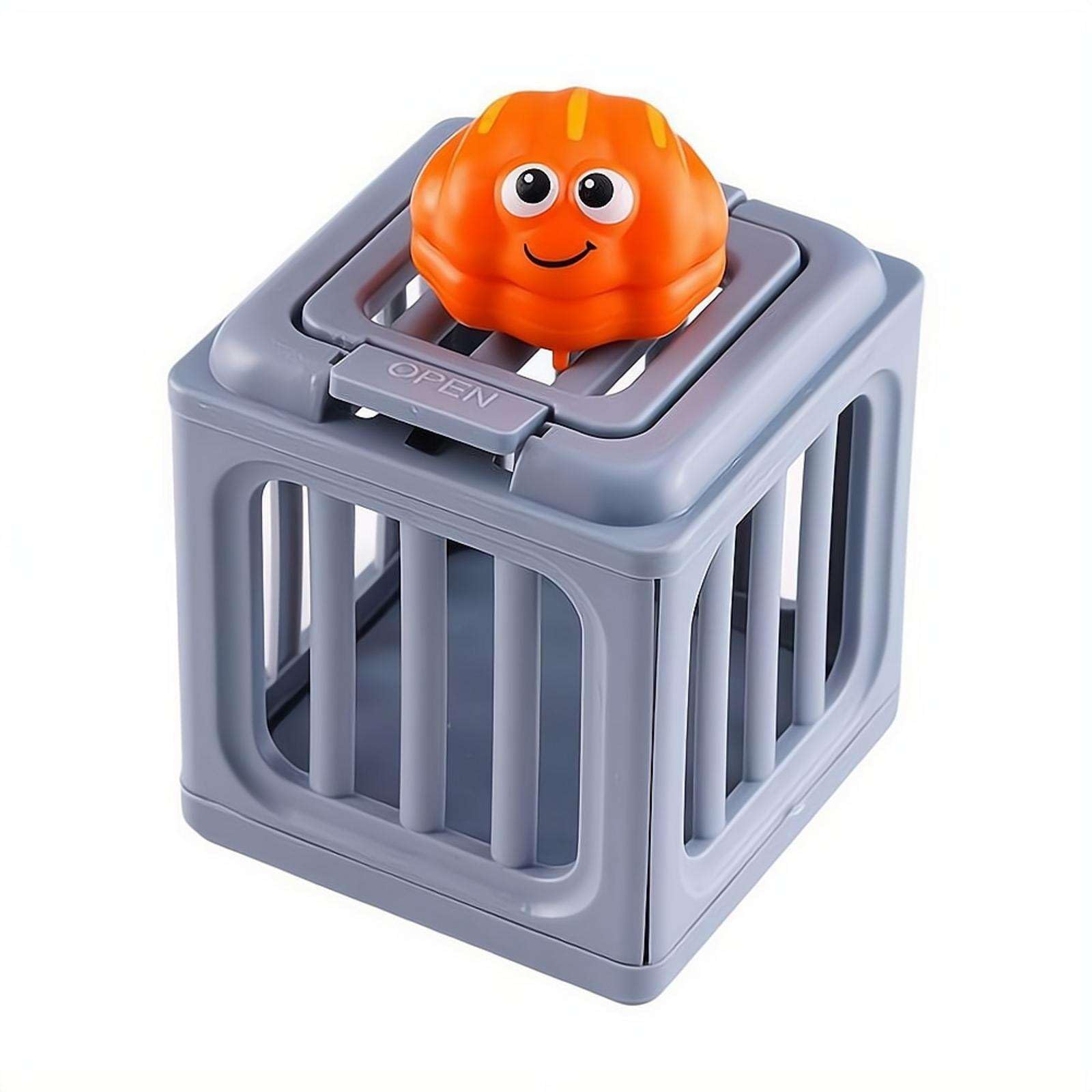 Underwater Dive Rescue Toys Pool Diving Game Set with 6 Ocean Animals & Dive Cages Floating Sinkies for Kids Swim Training Summer Bath Toys Children's Beach Water Treasure Chest Party Gift