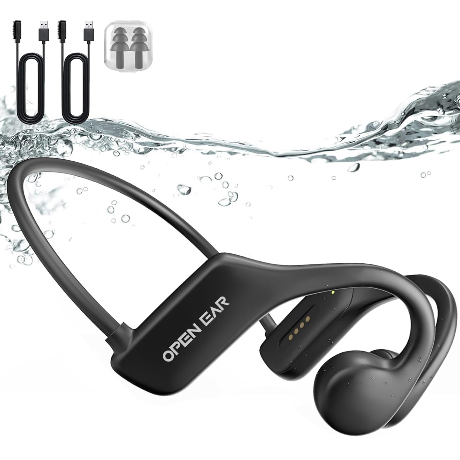 Casque Bluetooth Natation Mémoire 32Go étanche IPX8 - Bluetooth 5.3 Avec Mémoire 32Go Pour Sport Casque Natation