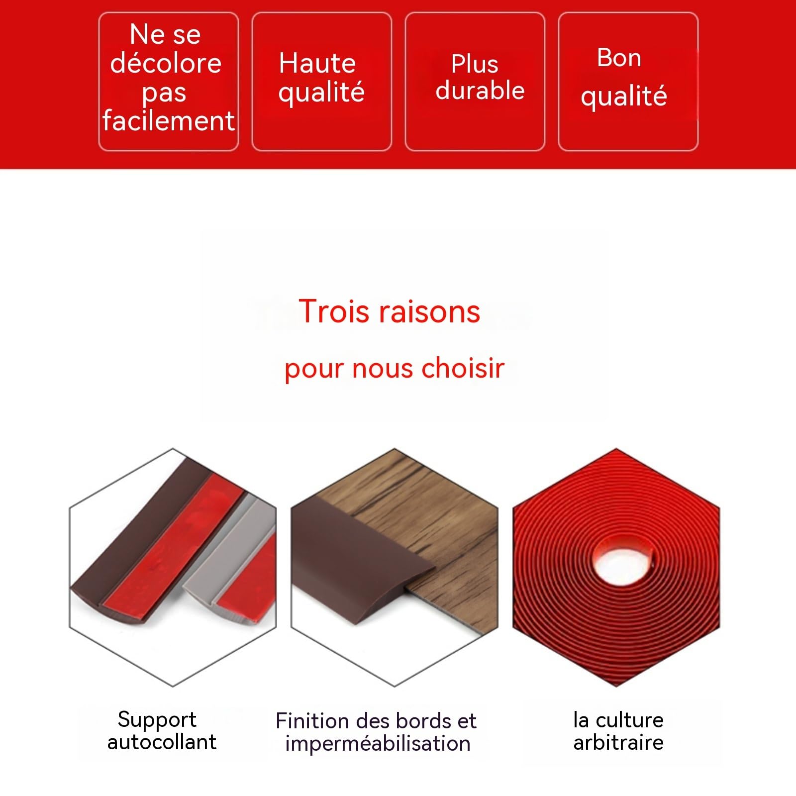 Bande De Seuil pour Moquette en PVC 300 Cm Barre De Transition De Sol Profilé De Finition pour Jonction Sol Bois Carrelage Et Moquette Largeur 5,6/7/12 Mm(Gray,12mm)
