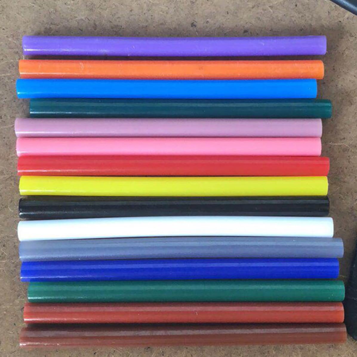 Hot Melt Glue Sticks Thermoplastic Resin 100pcs Colorful DIY Craft