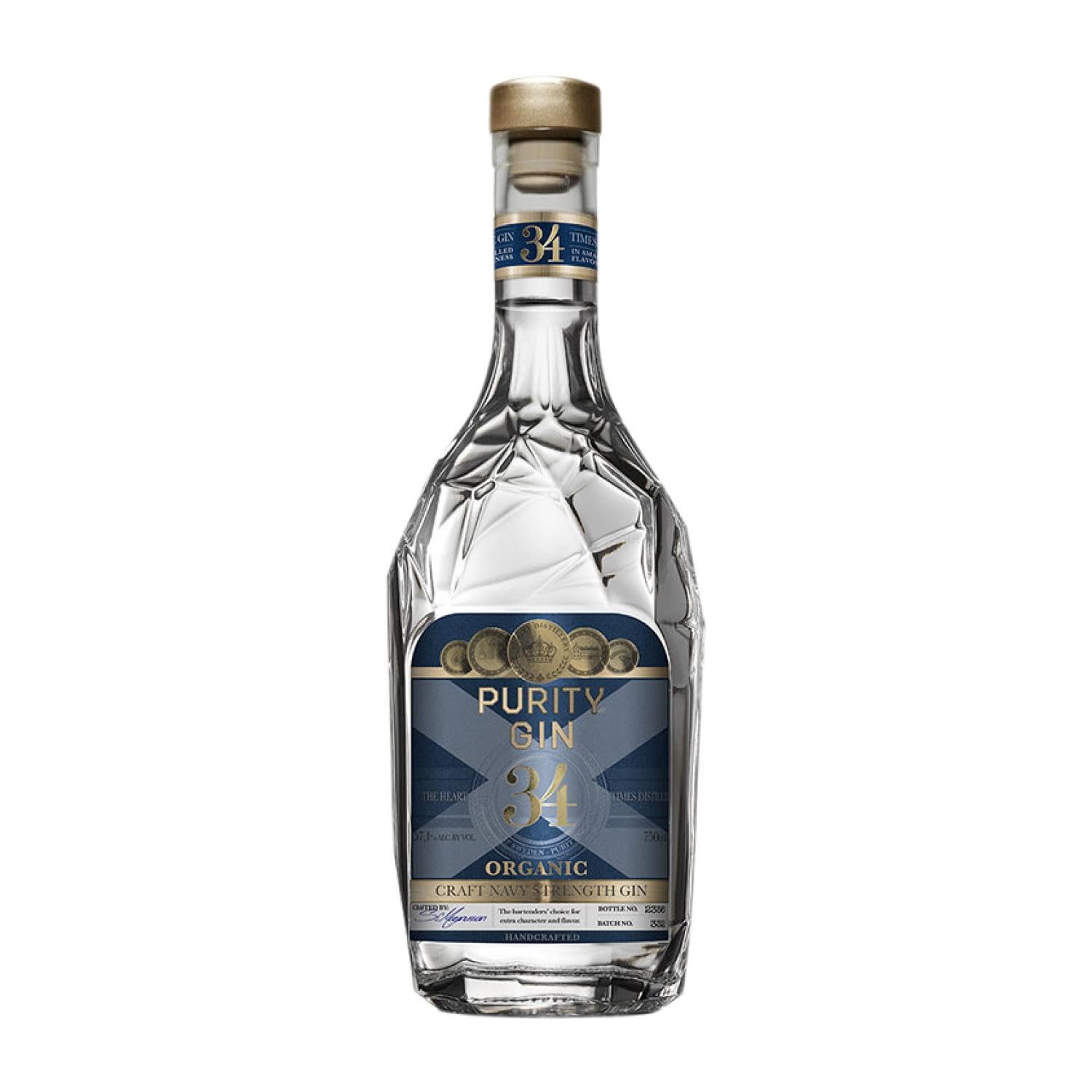 Ginebra Purity Organic Craft Nordic Navy Strength Gin 70 cl