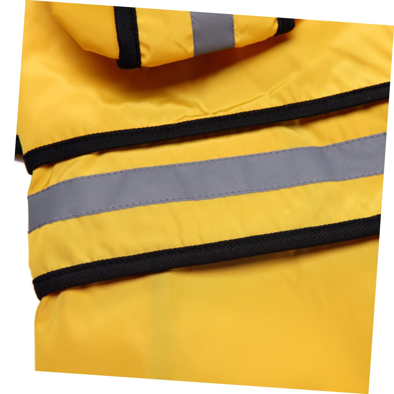 MERRYHAPY Lovely Dog Reflective Raincoat for Small Dogs Hooded Pet Rain Jacket for Outdoor Walking and Running Yellow