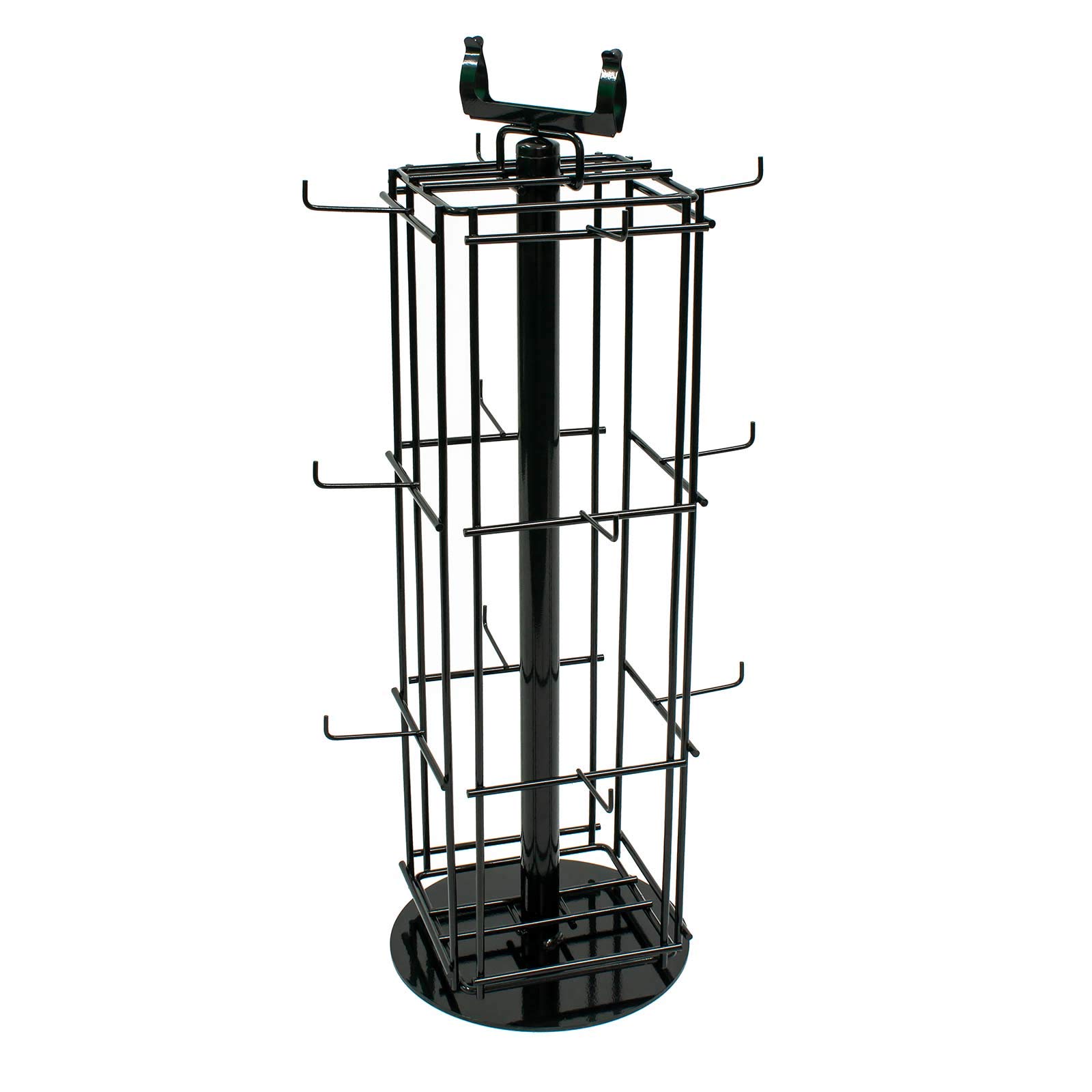 Display Stands 12 Hook Rotating Counter Top Shop Retail Keyrings (K43B)