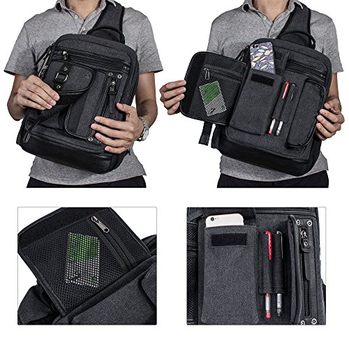 Leaper Retro Messenger Bag Men Sling Bag Outdoor Cross Body Bag Shoulder Bag3